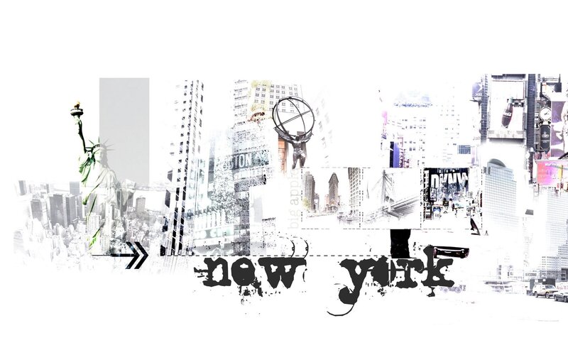 New York collage artwork