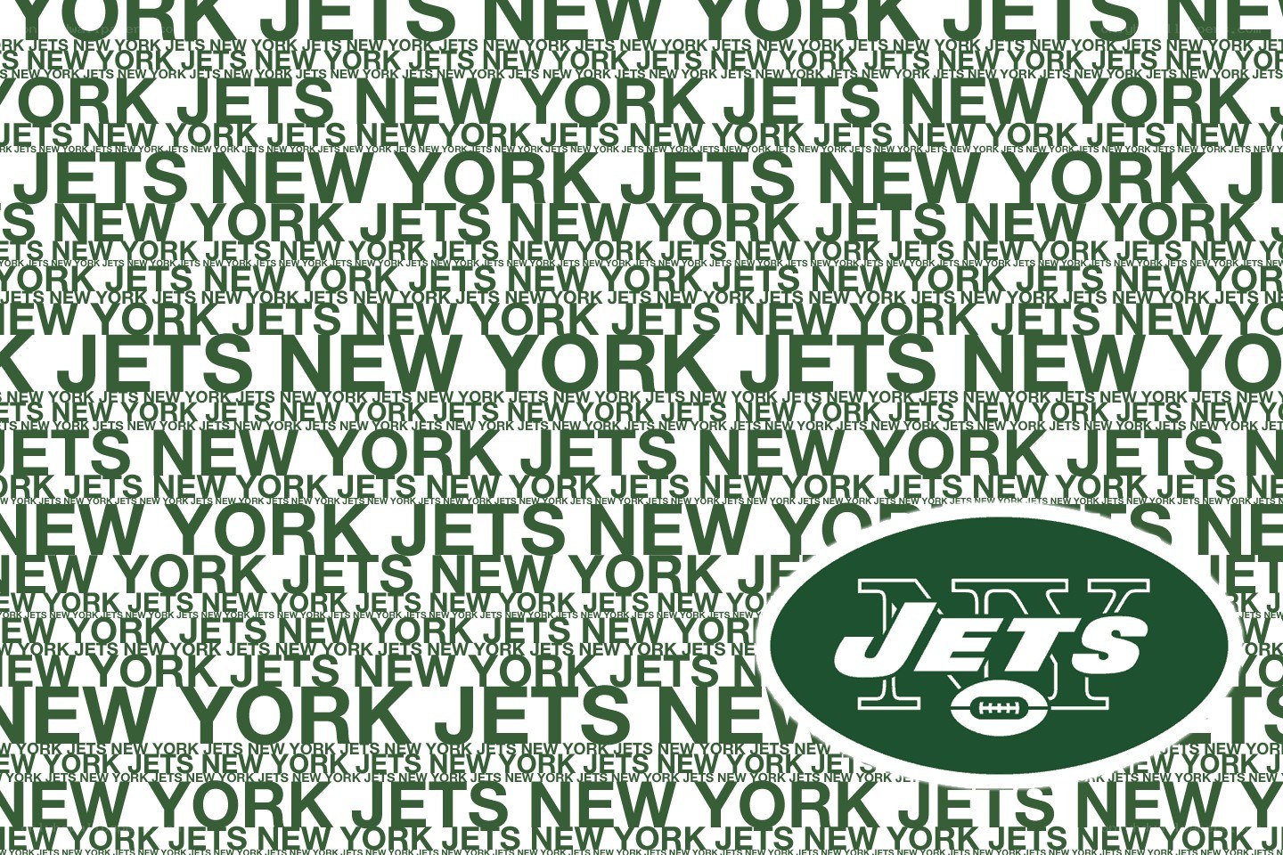 New York Jets team logo collage
