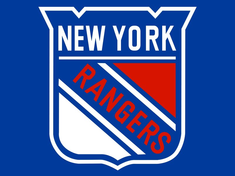 New York Rangers Logo — Blue, Bold, Vector Art