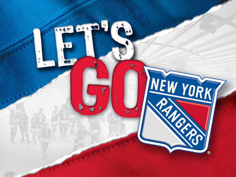 New York Rangers Logo — Blue, Energetic