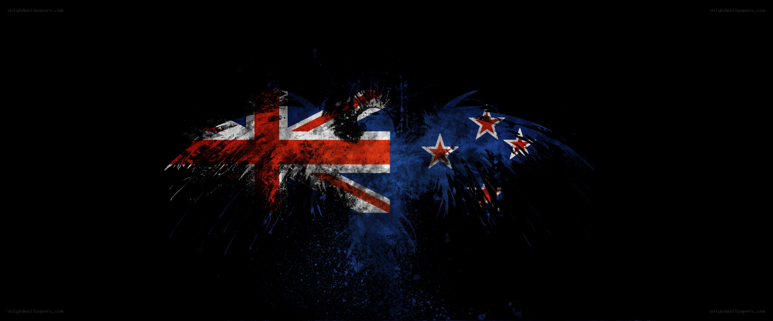 New Zealand flag with grunge effect