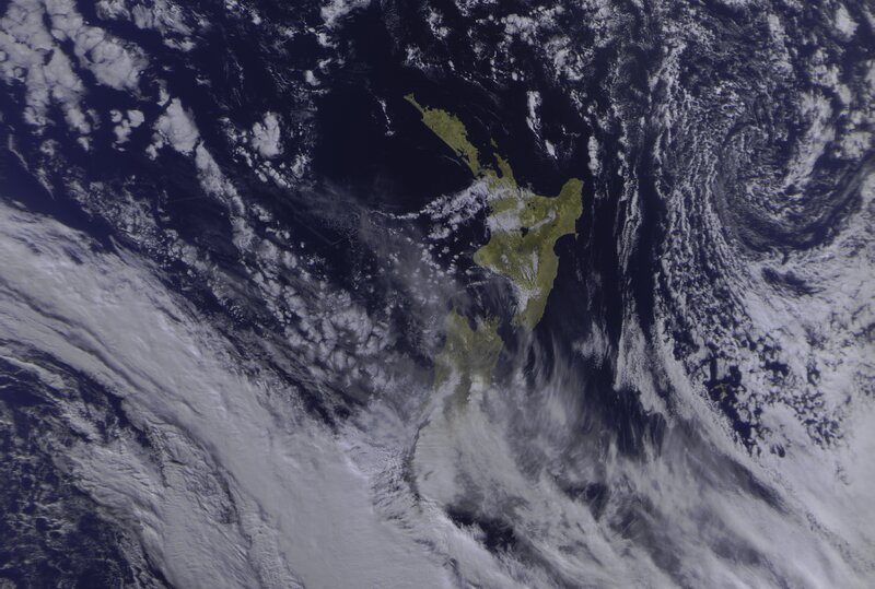 New Zealand from Space — Green