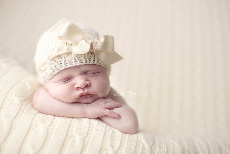 Newborn baby sleeping peacefully