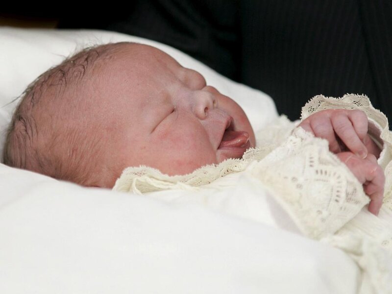 Newborn Baby Sleeping — White, Calm, Photograph, White Blanket