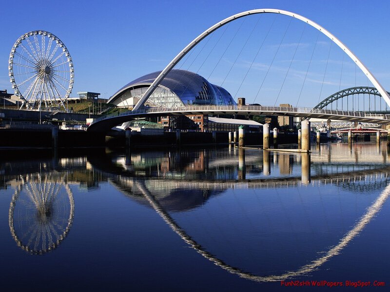 Newcastle bridges and skyline