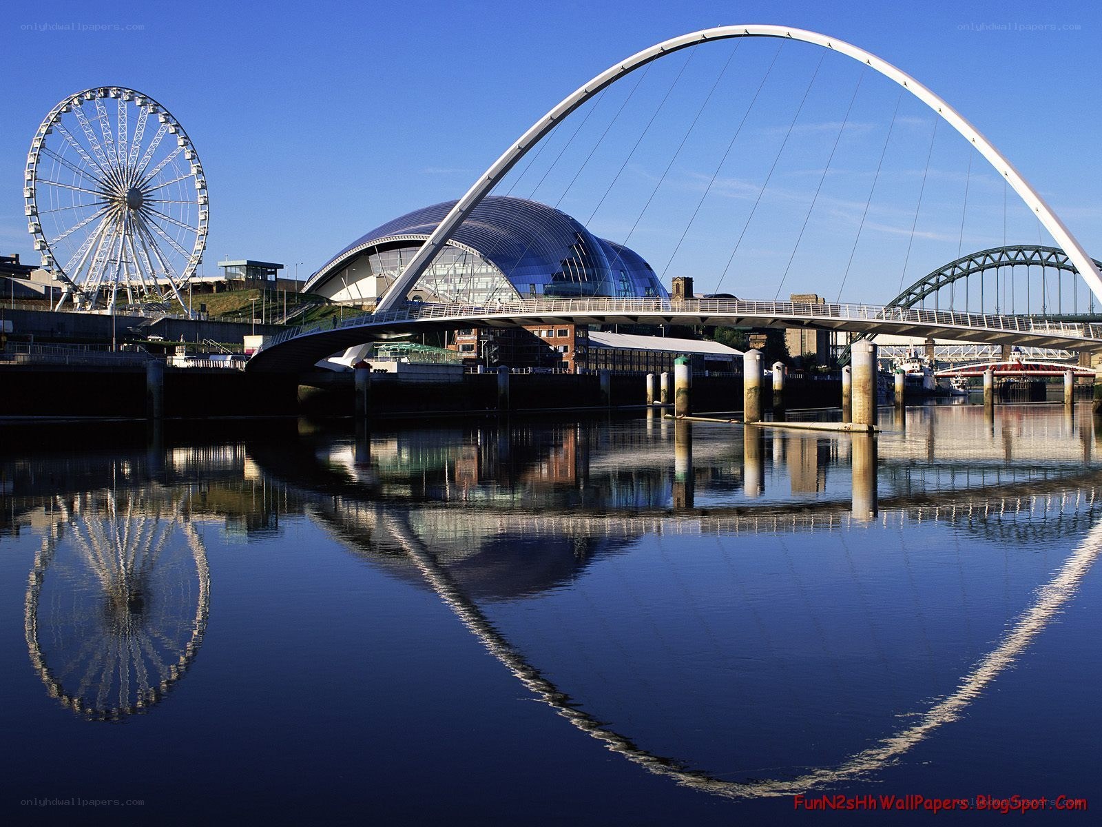 Newcastle bridges and skyline