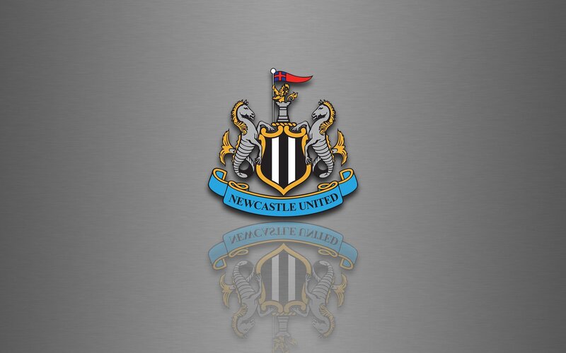 Newcastle United crest on metal