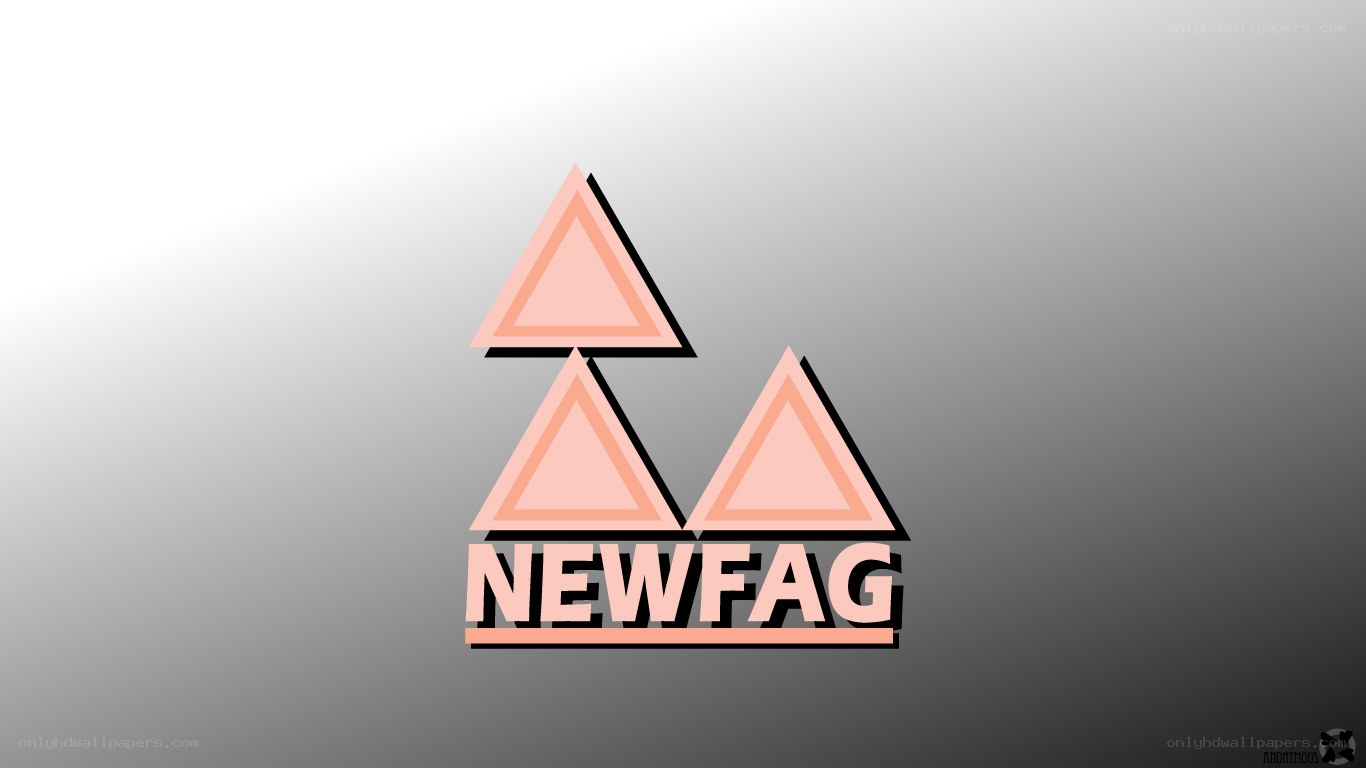 Newfag logo with triangles