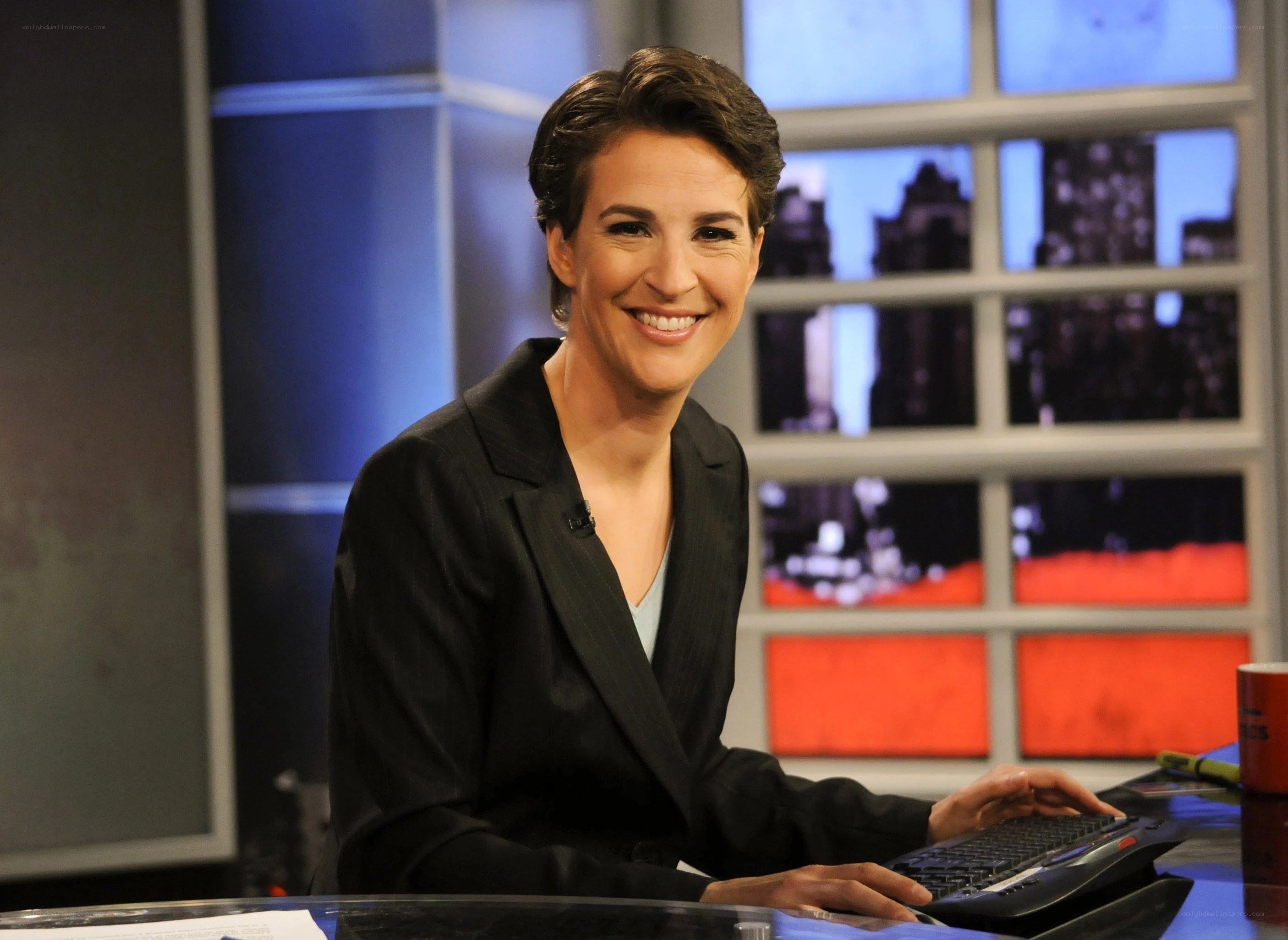 news anchor at desk