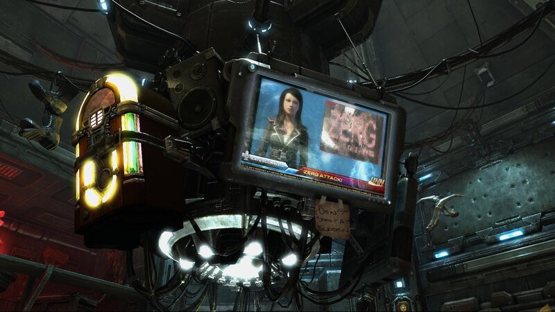 news broadcast in a sci-fi setting
