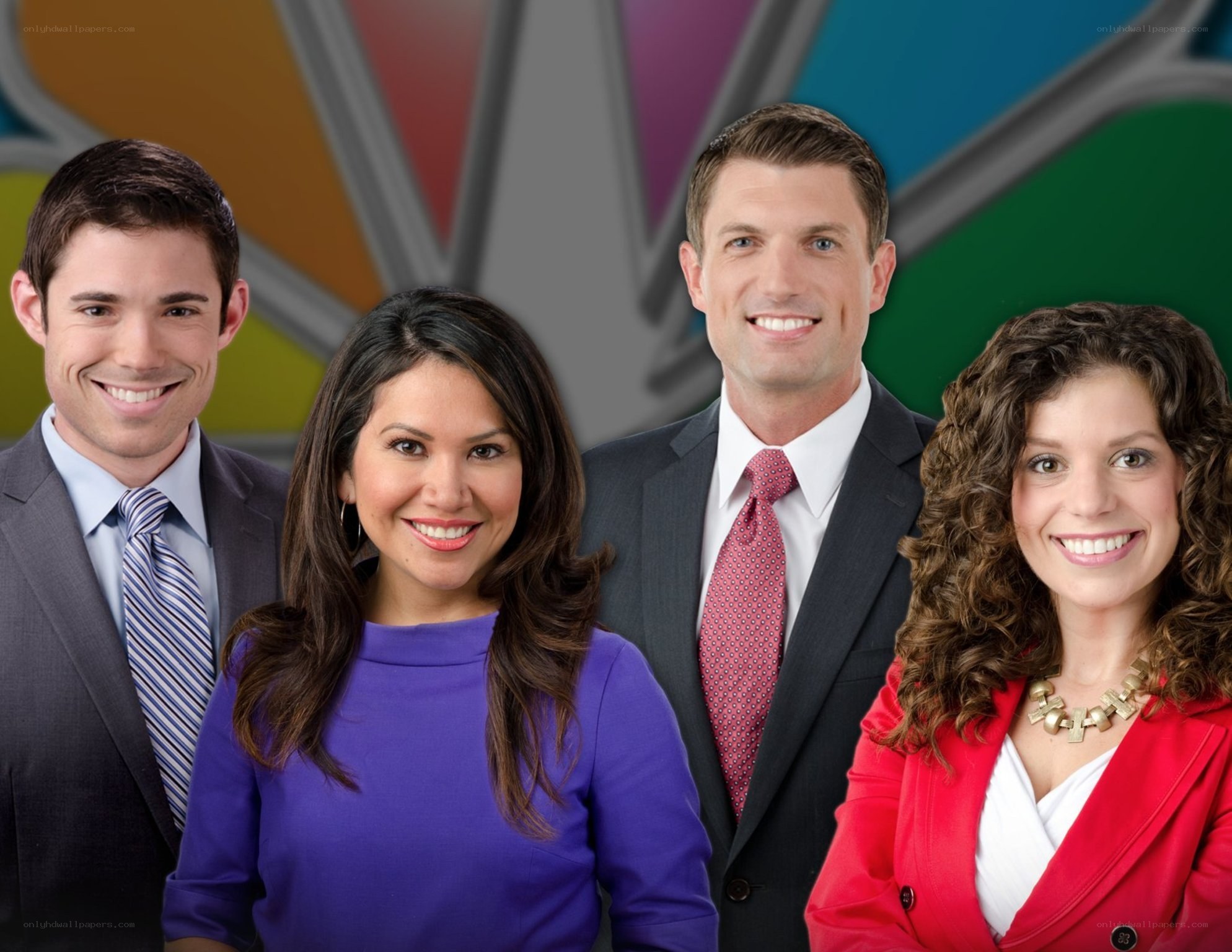 news team group portrait