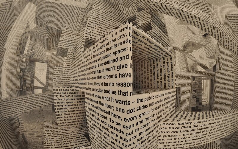 Newspaper Sculpture