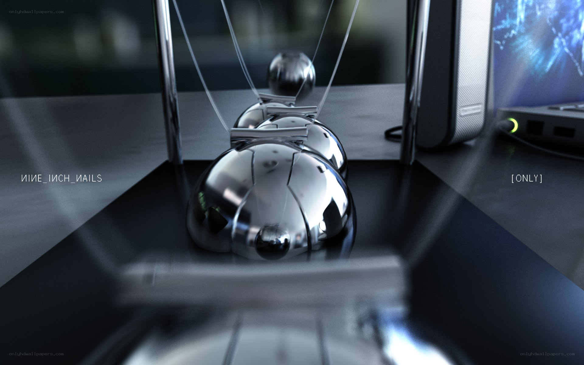 Newton's Cradle on Desk