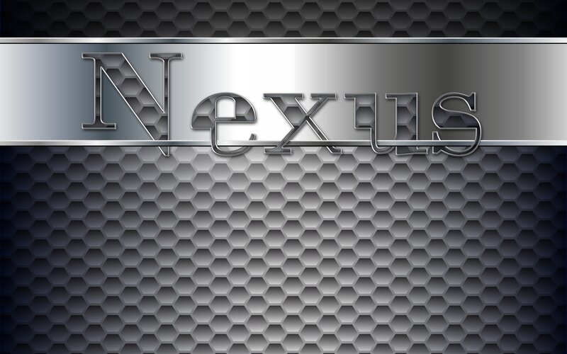 Nexus Text on Metal