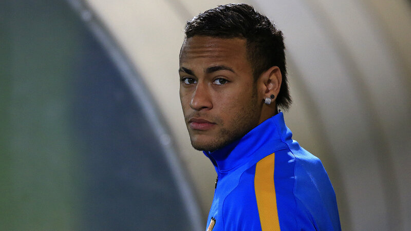 Neymar in blue jacket