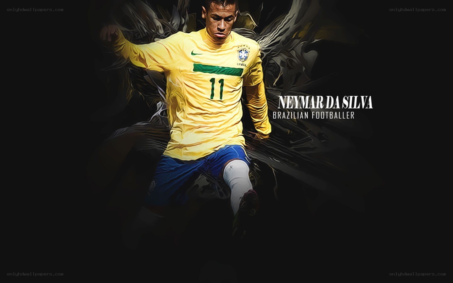 Neymar in Brazil jersey