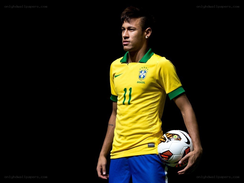Neymar in Brazil jersey