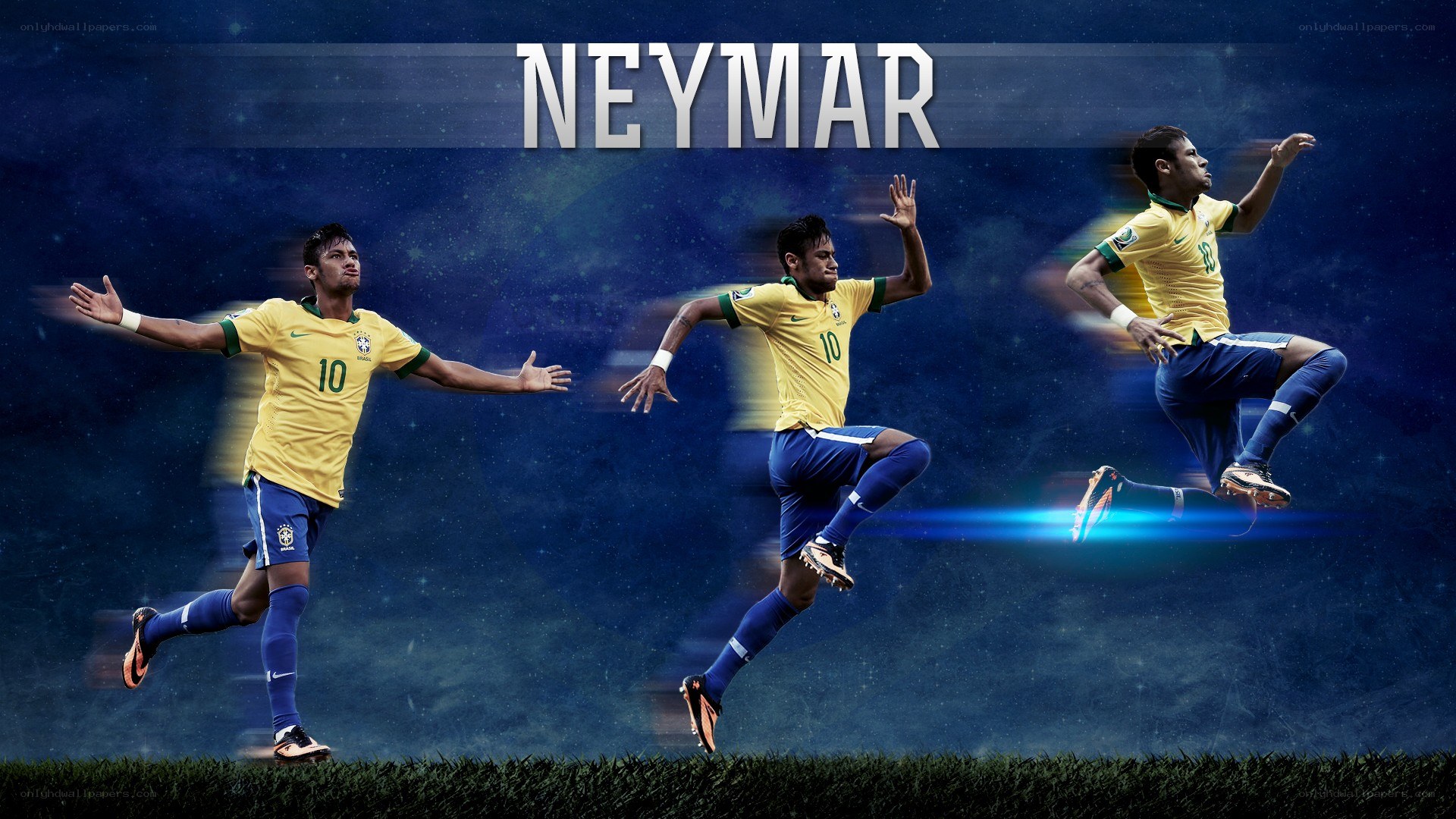 Neymar in Brazil jersey