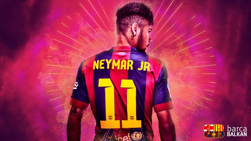 Neymar Jr in Football Jersey