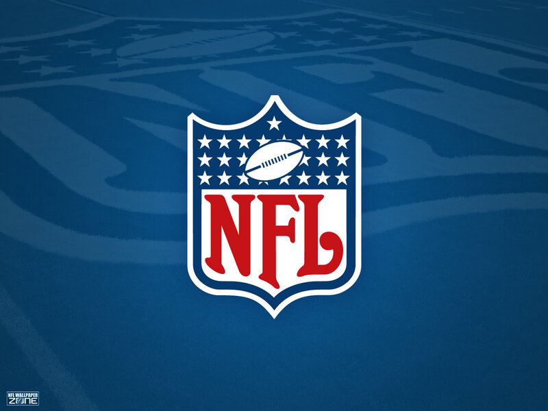 NFL Logo on Blue Background — Patriotic