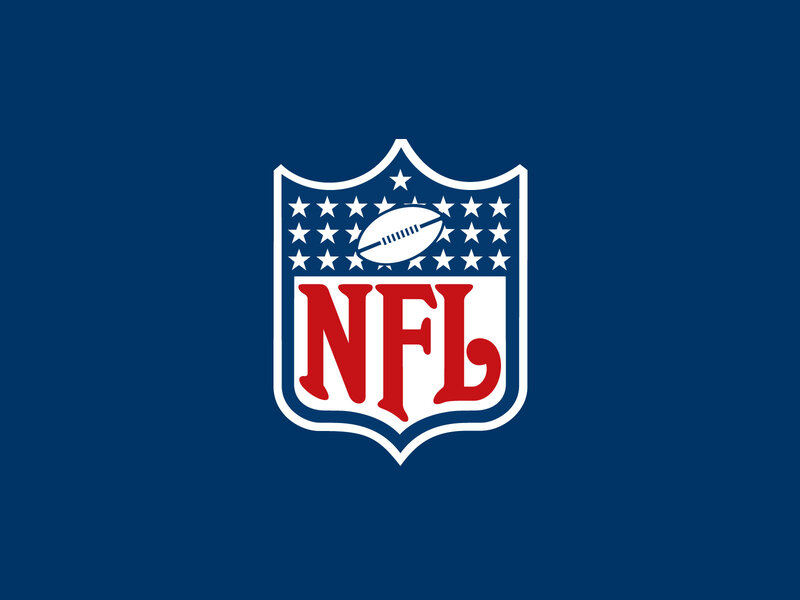 NFL logo on blue background