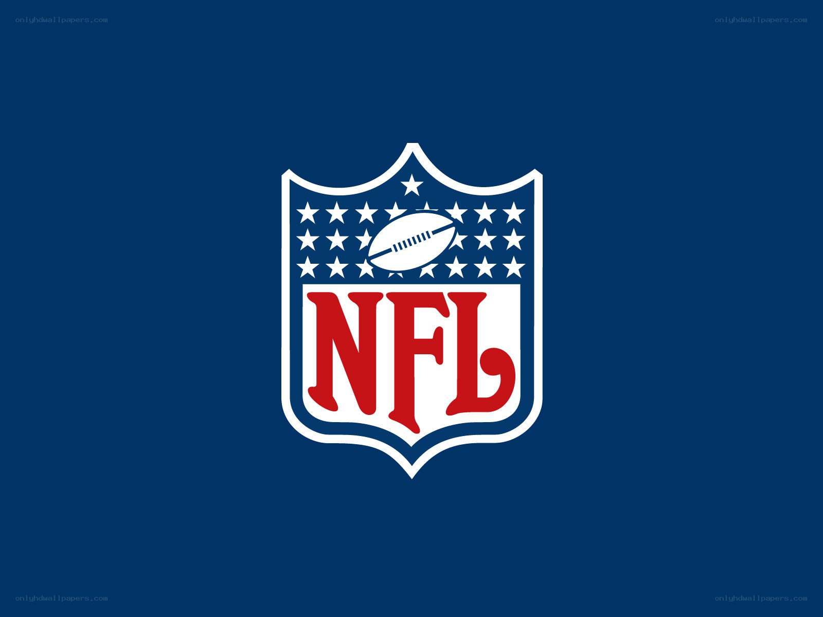NFL logo on blue background
