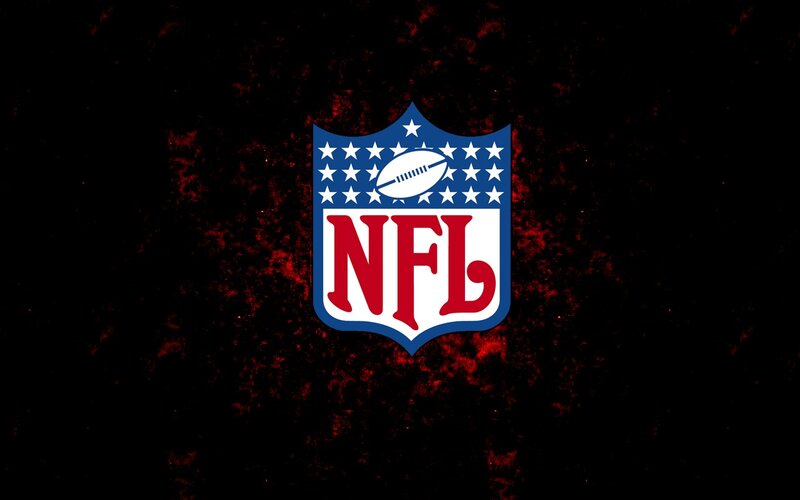 NFL Logo on Dark Background — Black, Dramatic