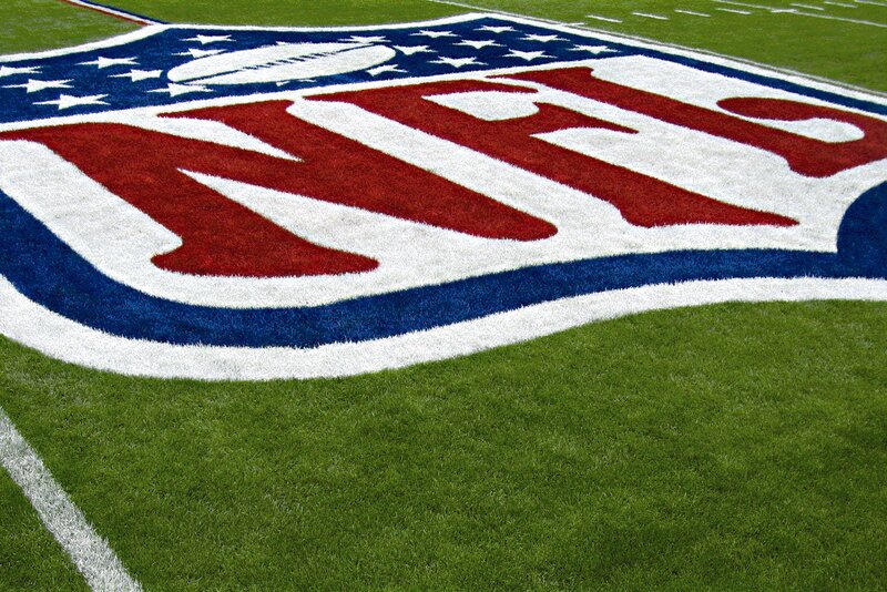 NFL Logo on Field — Green, Neutral