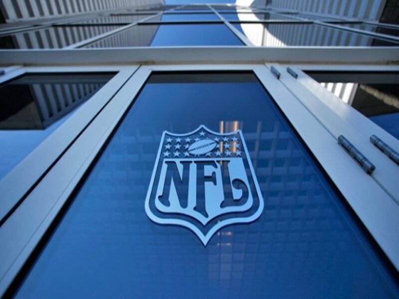 NFL Logo on Glass