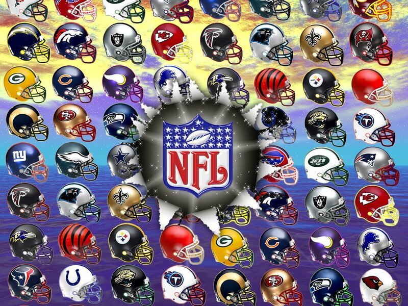 NFL Team Helmets — Blue, Dynamic