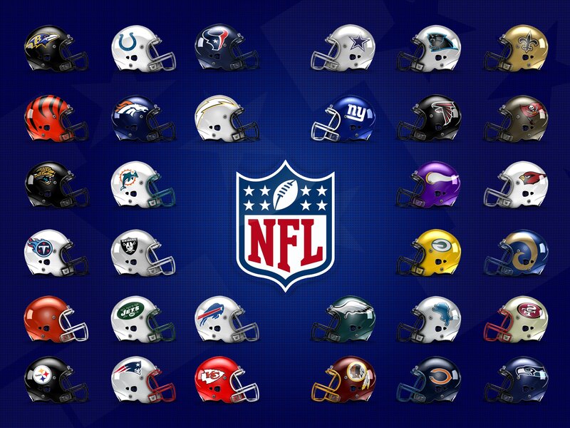NFL Team Helmets — Blue