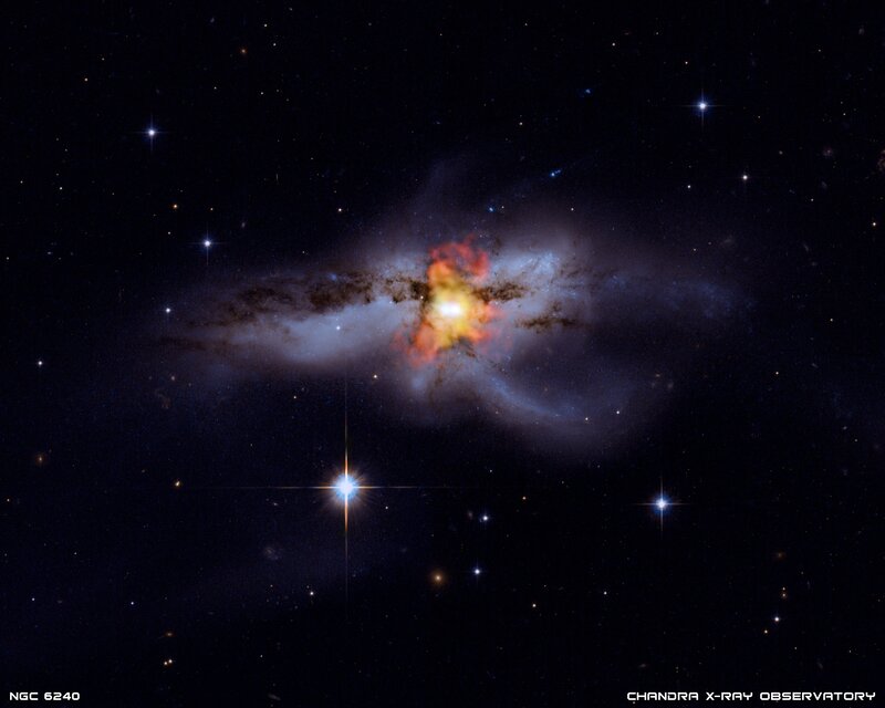NGC 6240 galaxy merger