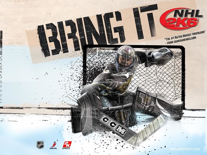 NHL 2K6 game cover art