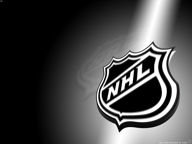 NHL Logo on Dark Background — Black