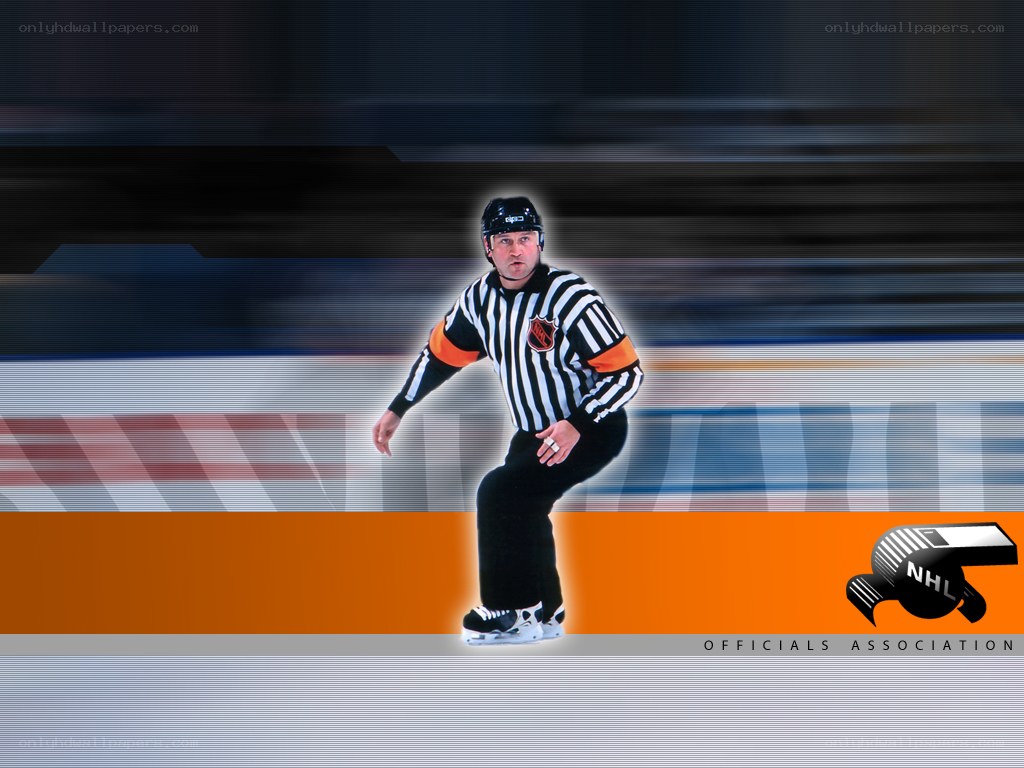 NHL referee on ice