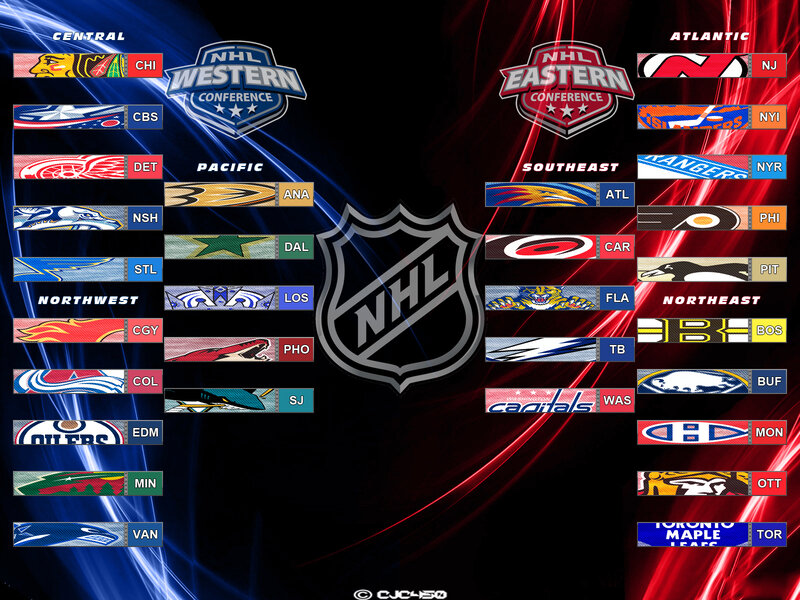 NHL Team Logos — Black