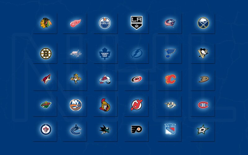 NHL Team Logos — Blue