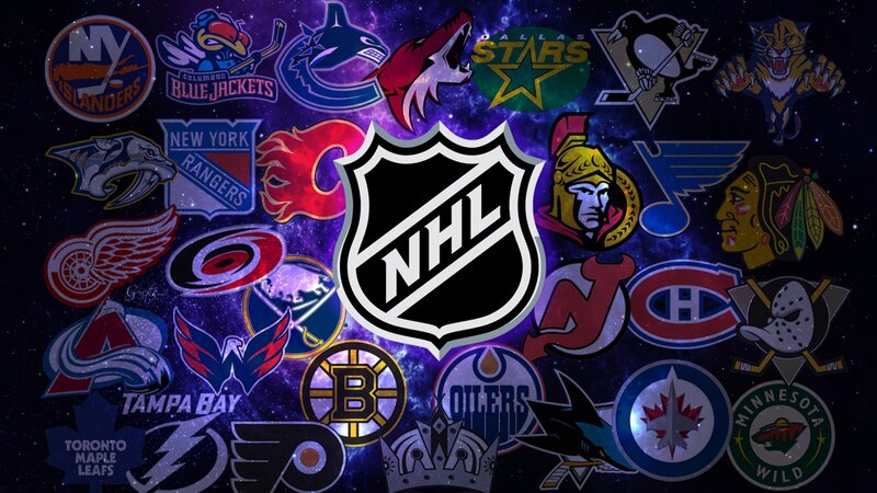 NHL Team Logos — Purple, Dramatic