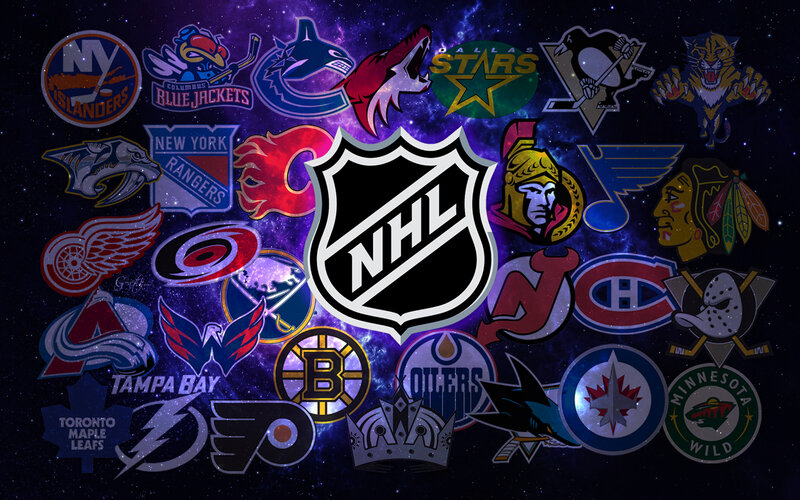 NHL Team Logos — Purple