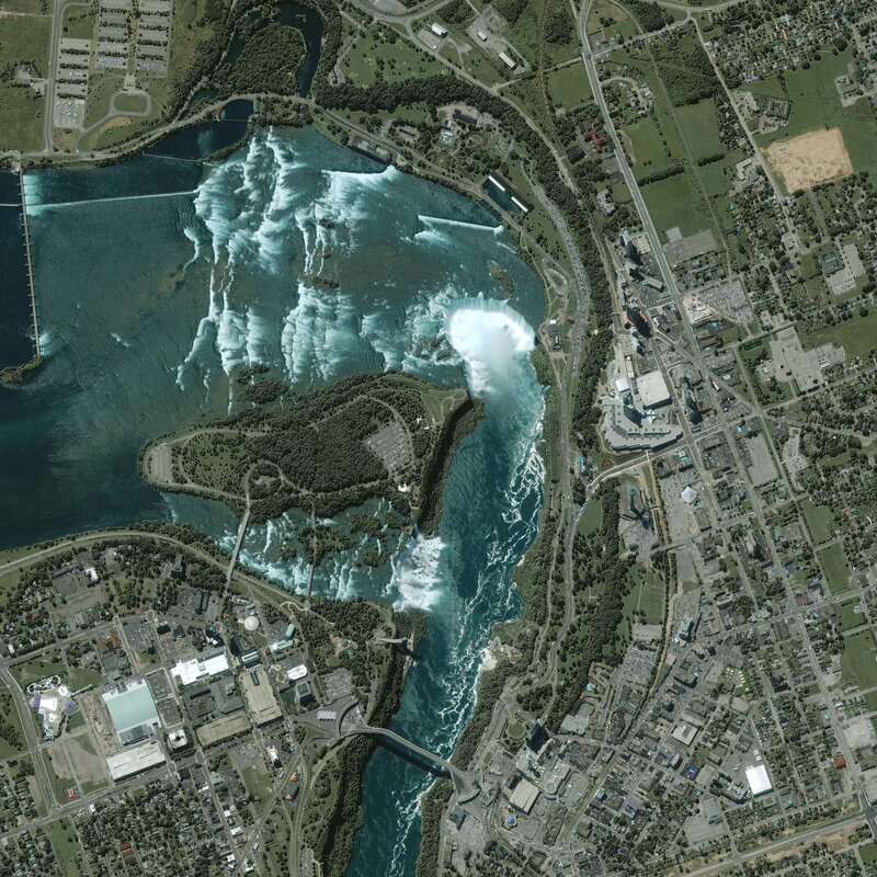 Niagara Falls Aerial View — Blue