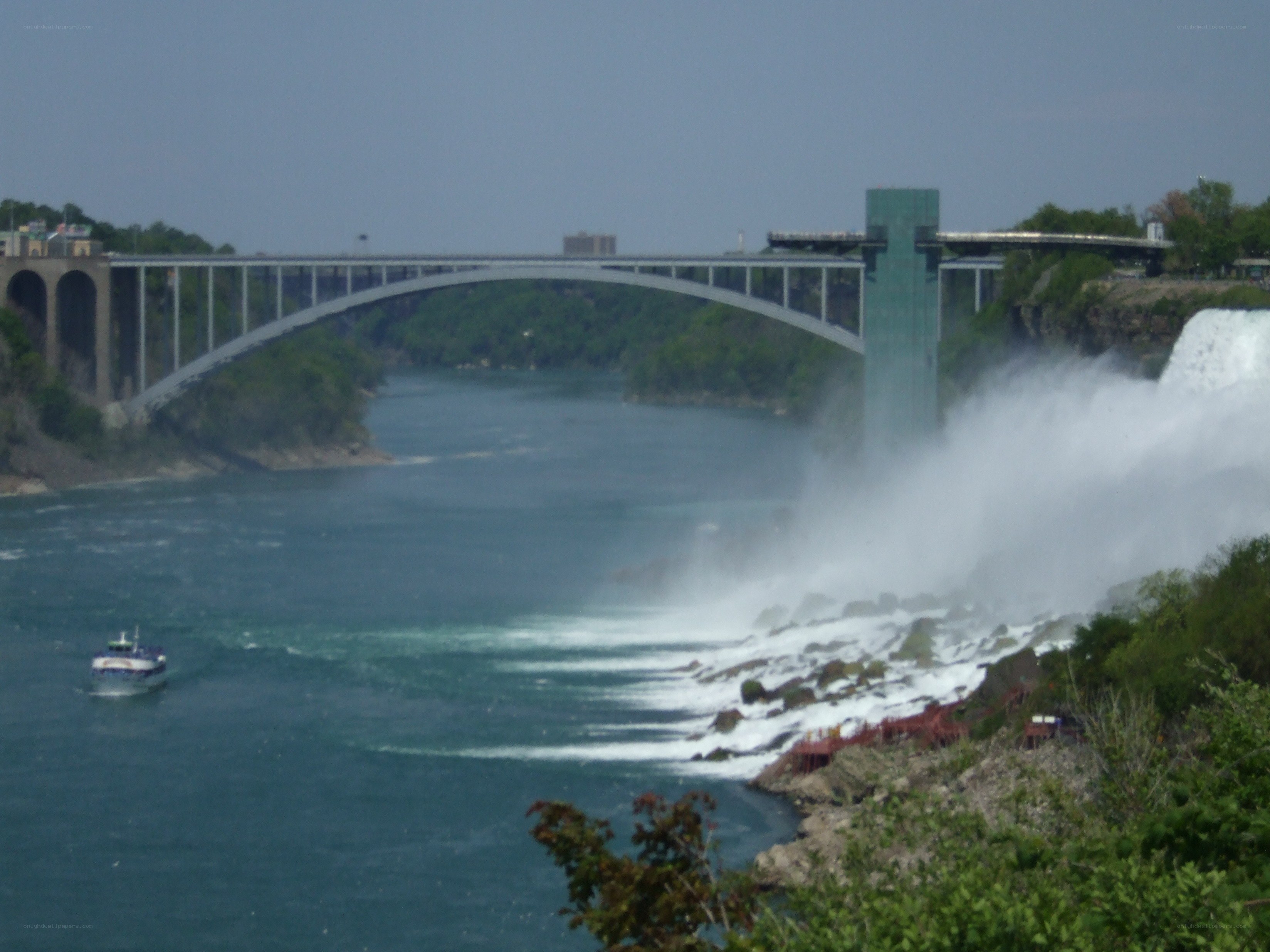 Niagara Falls and bridge view