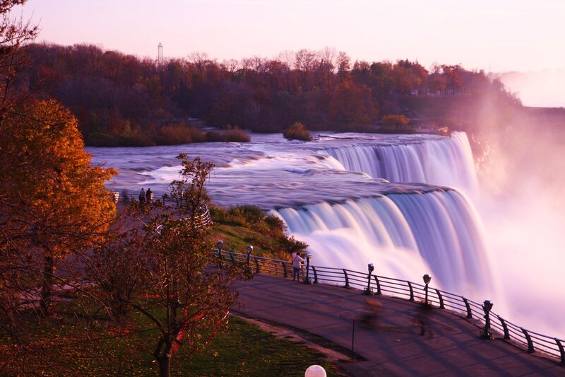 Niagara Falls at Dusk — Purple, Serene