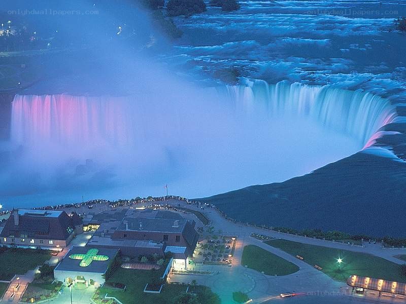Niagara Falls at night