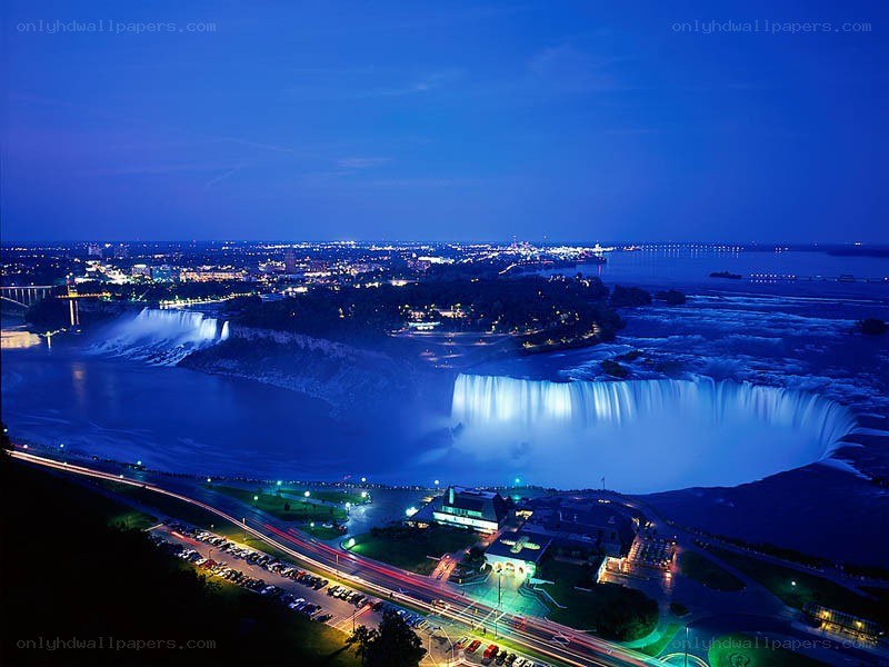 Niagara Falls at night