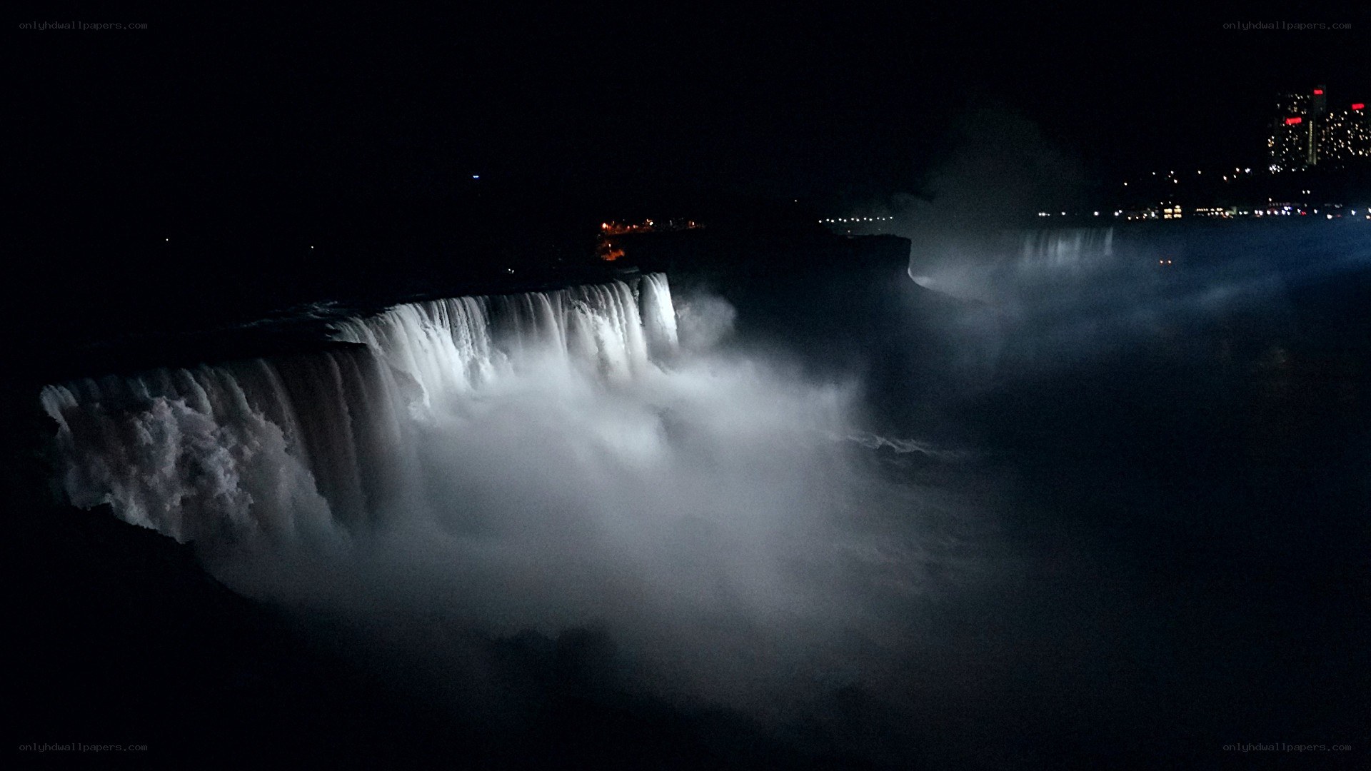 Niagara Falls at night