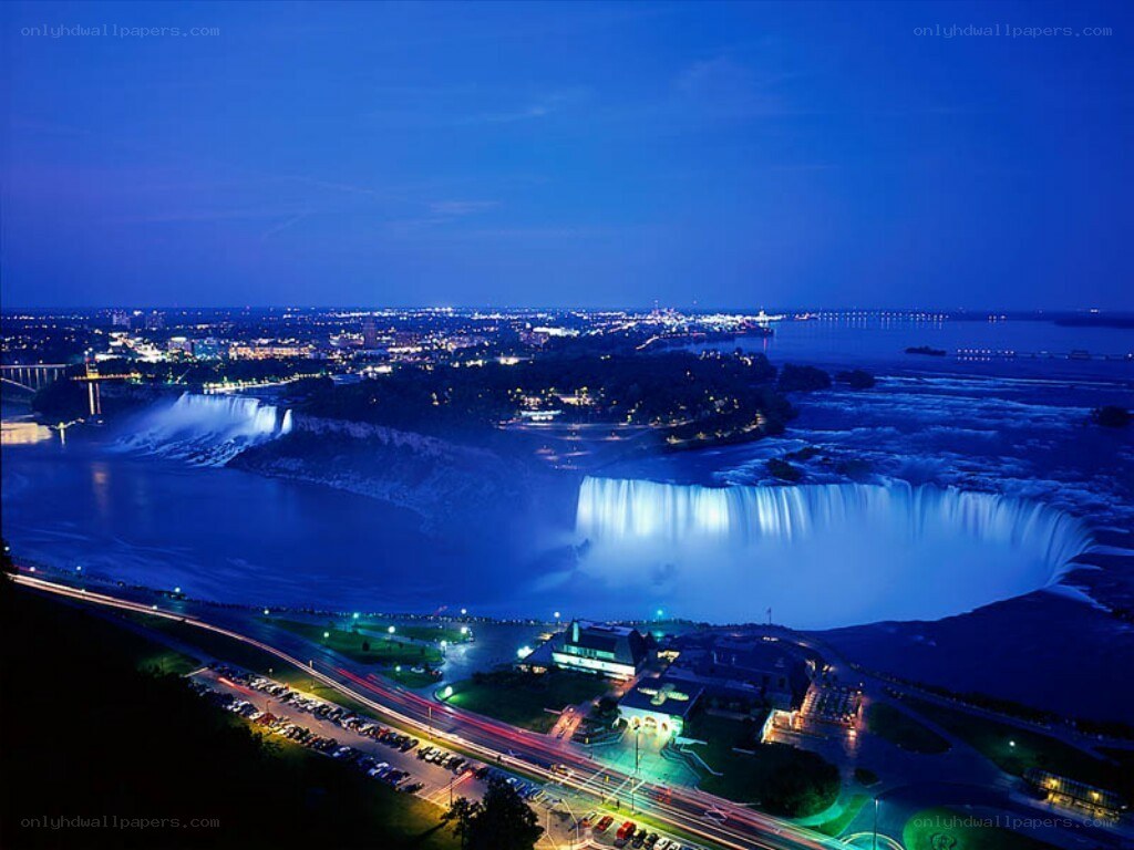 Niagara Falls at night