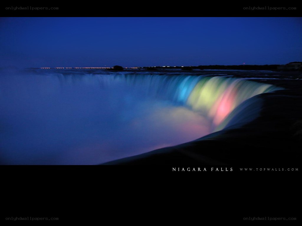 Niagara Falls at night