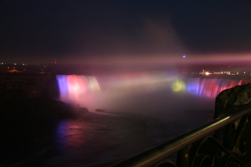 Niagara Falls at night