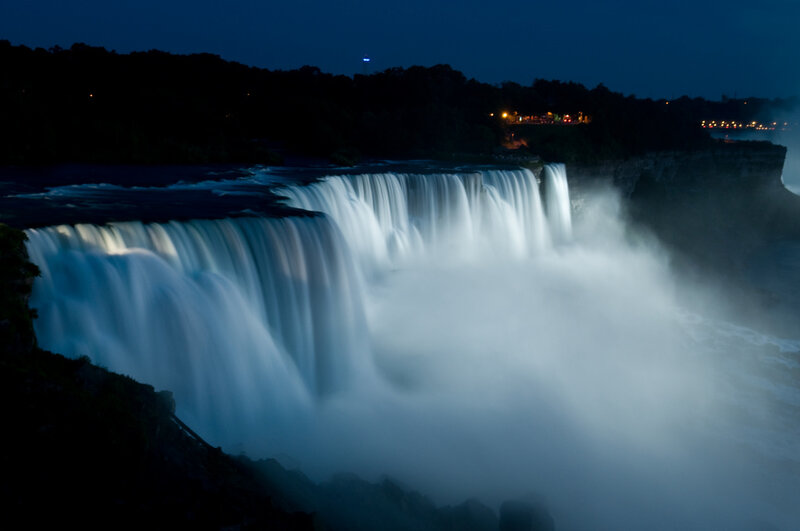 Niagara Falls at Night — Blue
