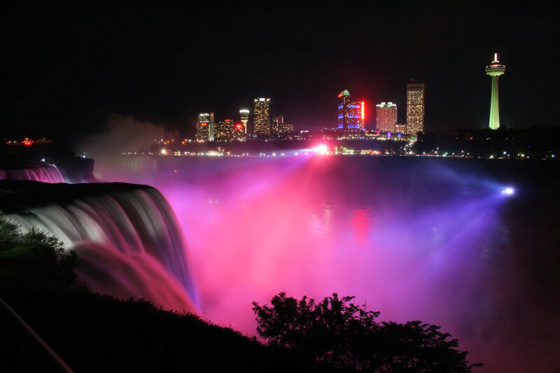 Niagara Falls at Night — Purple